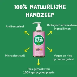 Happy Earth 100% Natuurlijke Lavender Ylang Handzeep 300 ML