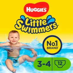 Huggies Little Swimmers Zwemluiers Maat 3-4 (7-15 kg) 12 stuks