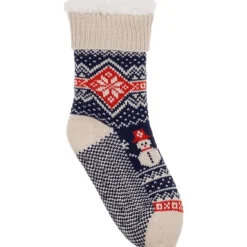 Huissokken Kerst Sneeuwman one size - 1 paar