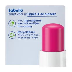 Labello Watermelon Shine Lippenbalsem 24u Hydratatie Roze 1 Stuk