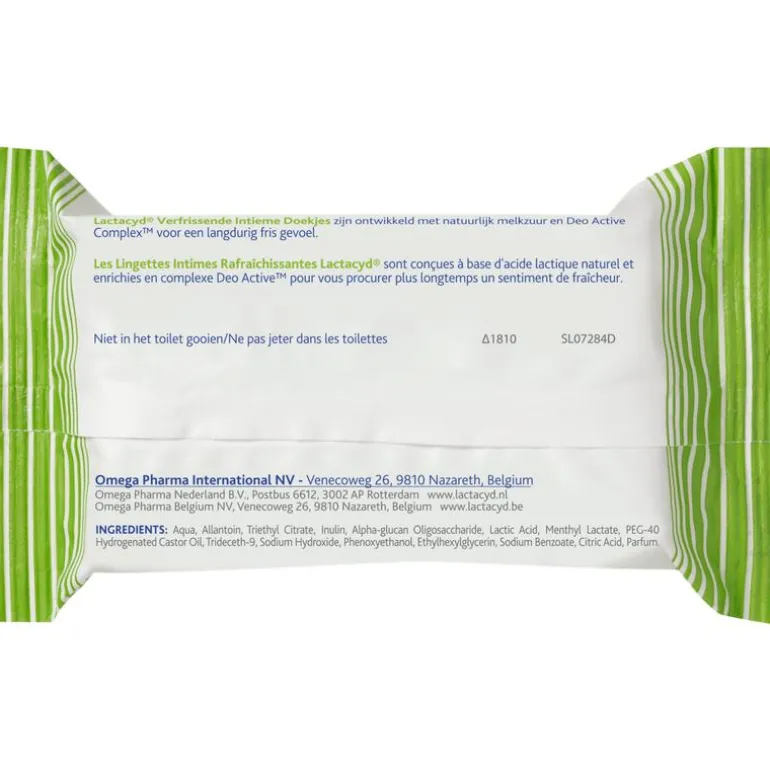 Lactacyd Verfrissende Intiem Tissues 15 Stuks