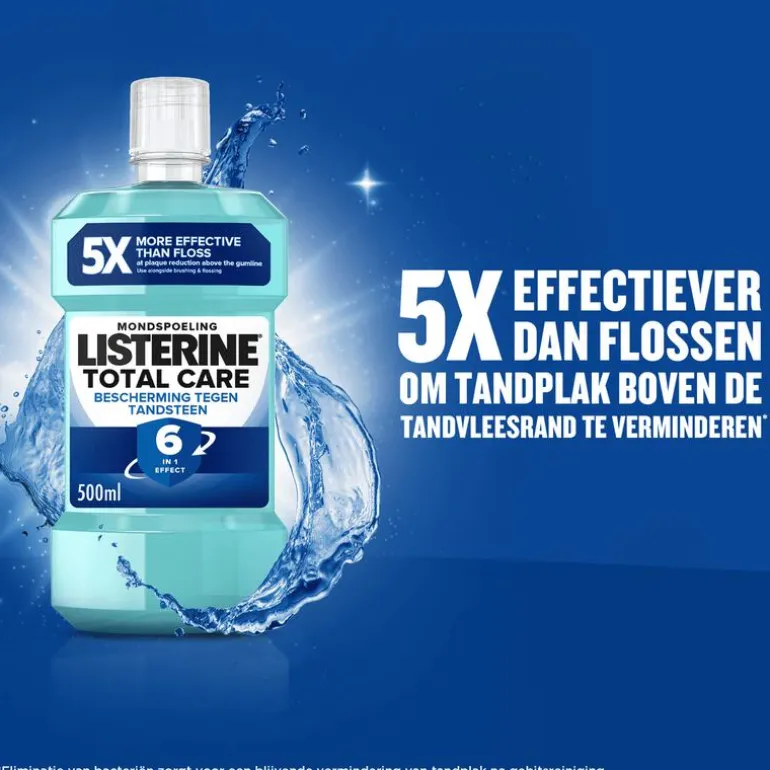 Listerine® Total Care Bescherming Tegen Tandsteen Mondspoeling - 500ML