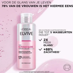 L'Oréal Paris Elvive Glycolic Hair Gloss 5 Minuten Lamellaire Verzorging 200 ML
