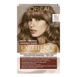 L'Oréal Paris Excellence Universal Nudes Permanente Haarverf 6U Donkerblond