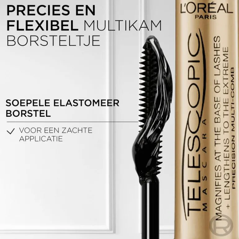 L'Oréal Paris False Lash Telescopic Lengte Mascara Zwart
