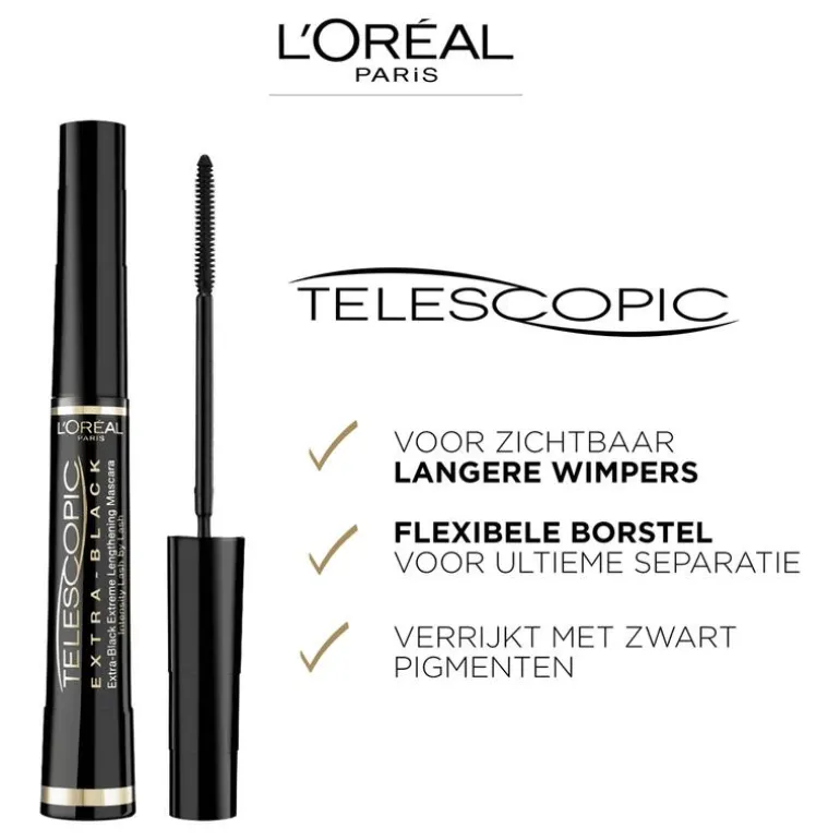 L'Oréal Paris False Lash Telescopic Lengte Mascara Extra Black