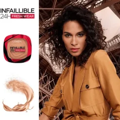 L'Oréal Paris Infaillible 24H Fresh Wear Foundation in a Powder 245 Golden Honey