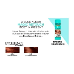 L'Oréal Paris Magic Retouch Camouflerende Uitgroeispray Mahonie Middenbruin 75 ML