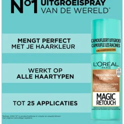 L'Oréal Paris Magic Retouch Camouflerende Uitgroeispray Middenblond 75 ML