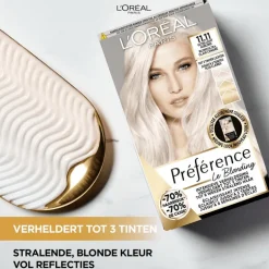 L'Oréal Paris Préférence Le Blonding Permanente Haarverf 11.21 Ultra Licht Parelmoer Asblond