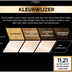 L'Oréal Paris Préférence Le Blonding Permanente Haarverf 11.21 Ultra Licht Parelmoer Asblond