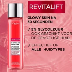L'Oréal Paris Revitalift 5% Glycolzuur Peeling Exfoliant Toner 180 ML
