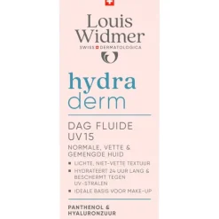 Louis Widmer Hydraderm Dag Fluide SPF15 Licht Geparfumeerd 50 ML