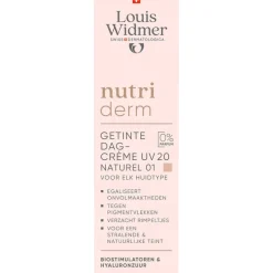 Louis Widmer Nutriderm Getinte Dagverzorging SPF20 Naturel 01 Zonder Parfum 30 ML