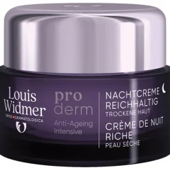 Louis Widmer Proderm Nachtcrème Rijke Textuur Zonder Parfum 50 ML