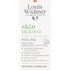 Louis Widmer Skinappeal Peeling Zonder Parfum 50 ML