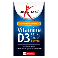Lucovitaal Vitamine D3 75 mcg Capsules 80 stuks
