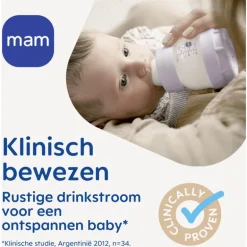 MAM Easy Start Anti-Colic Babyfles Lila 160 ML