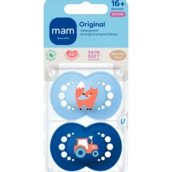MAM Original Fopspenen 16+ maanden Blue 2 stuks