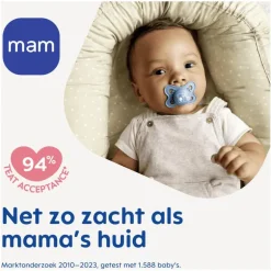 MAM Original Fopspenen 0-6 maanden Plain Pink 2 stuks