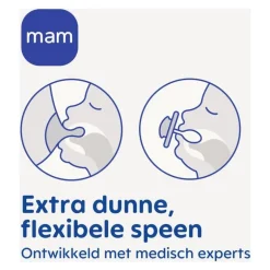 MAM Supreme Fopspenen 6-16 maanden Blue 2 stuks