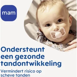 MAM Supreme Fopspenen 6-16 maanden Uni 2 stuks