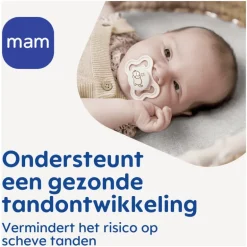 MAM Supreme Fopspenen 0-6 maanden Pink 2 stuks