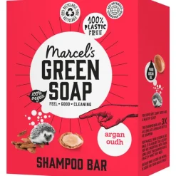 Marcel's Green Soap Argan & Oudh Shampoo Bar 90 GR