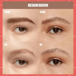 Maybelline New York BUILD A BROW Wenkbrauwpen/fixeergel 257 Medium Brown