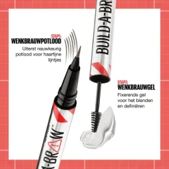 Maybelline New York BUILD A BROW Wenkbrauwpen/fixeerge 259 Ash Brown