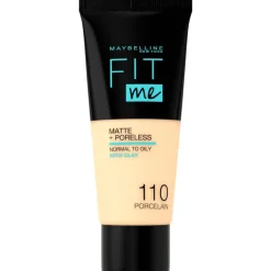 Maybelline New York Fit Me Matte + Poreless Foundation 110 Porcelain 30 ML