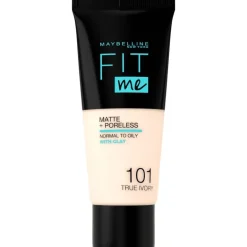 Maybelline New York Fit Me Matte + Poreless Foundation 101 True Ivory