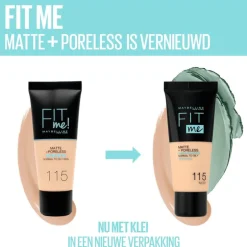 Maybelline New York Fit Me Matte + Poreless Foundation 130 Buff Beige 30 ML