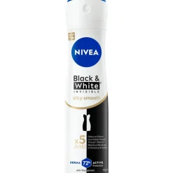 NIVEA Black & White Invisible Silky Smooth Deodorant Spray 150 ML