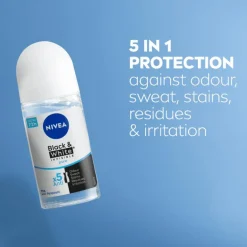 NIVEA Black & White Invisible Pure Deodorant Roller 50 ML