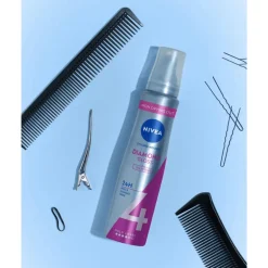 NIVEA Diamond Gloss Care Styling Mousse Extra Sterk 150 ML