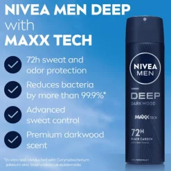 NIVEA MEN Deep Darkwood Deodorant Spray 150 ML