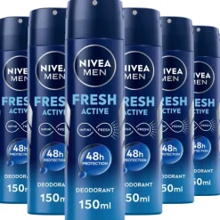 NIVEA MEN Fresh Active Deodorant Spray 150 ML Multipack 6 stuks