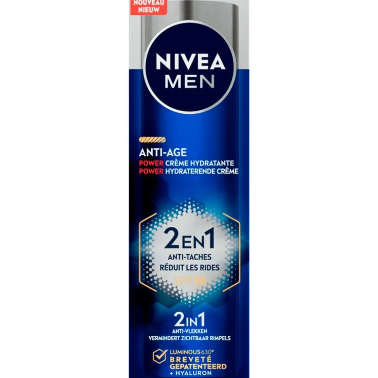 NIVEA MEN 2-in-1 Anti-Age Luminous630 Moisturizer SPF30 50 ML