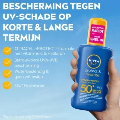 NIVEA SUN Zonnebrand Protect & Hydrate Zonnespray SPF50+ 200 ML