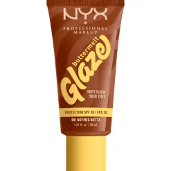 NYX Professional Makeup Buttermelt Glaze Skin Tint SPF 30 8 Nutmeg Butta