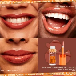 NYX Professional Makeup Duck Plump Lip Plumping Laquer Lipgloss 5 Brown Of Applause