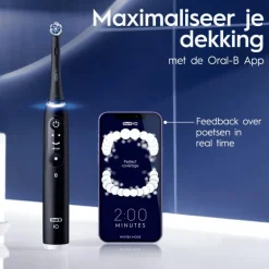 Oral-B iO 6 Duo Zwart & Roze 2 Elektrische Tandenborstels