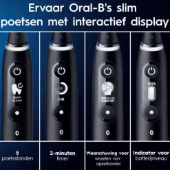 Oral-B iO 6 Duo Zwart & Roze 2 Elektrische Tandenborstels