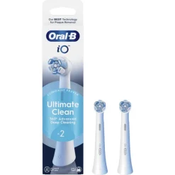 Oral-B iO Ultimate Clean Opzetborstels Wit 2 Stuks