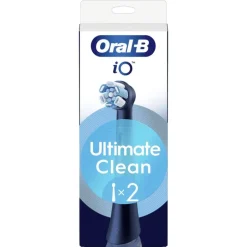 Oral-B iO Ultimate Clean Opzetborstels Zwart 2 Stuks