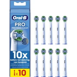 Oral-B Precision Clean Opzetborstels Wit - 10 Stuks