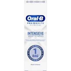 Oral-B Pro 3D White Clinical Intensieve Whitening Bright Brilliance Tandpasta 75 ML