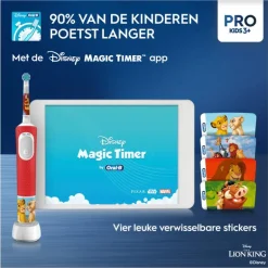 Oral-B Pro Kids 3+ Lion King Elektrische Tandenborstel by Braun