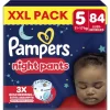 Pampers Baby Dry Night Pants XXL Pack Luierbroekjes Maat 5 11-17 KG 84 Stuks